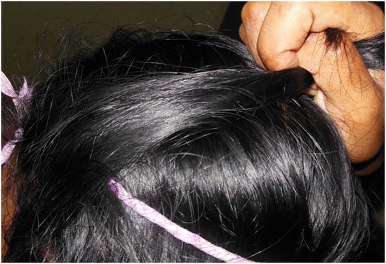 bande latérale pour les cheveux