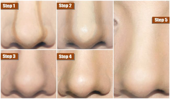 Comment faire Nez Diluant avec le maquillage - Tutorial avec des étapes détaillées et les photos