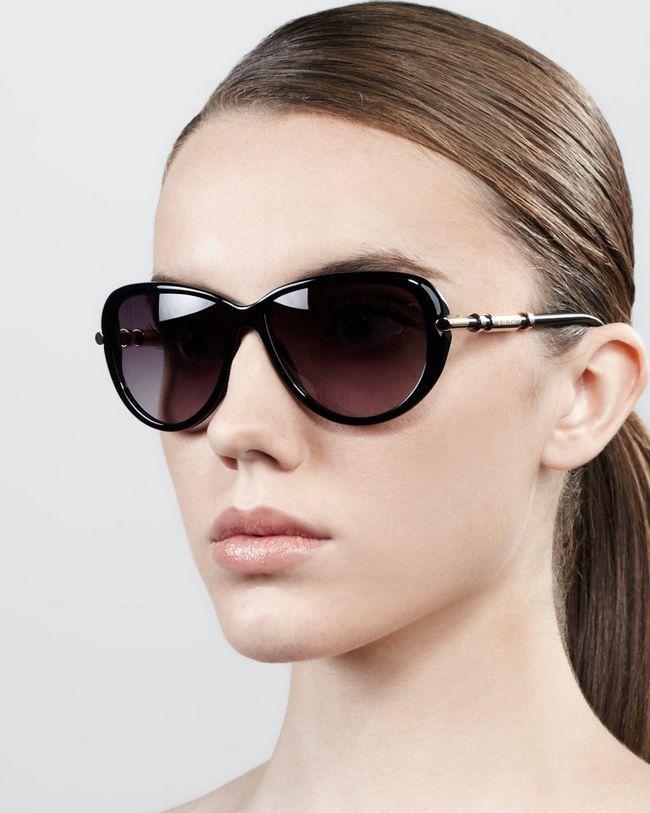 Givenchy-semi-ronde gradient-papillon-sunglasses-Noir-Brillant-1