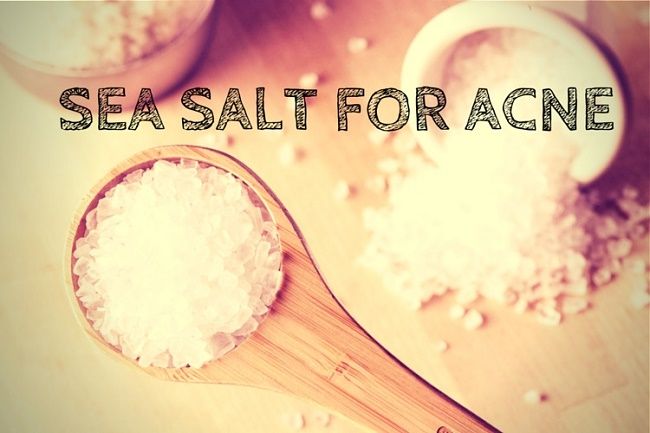 sel de mer pour l'acné