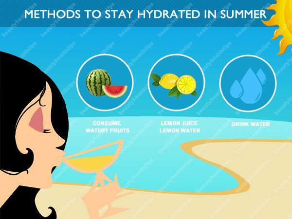 Méthodes pour rester hydraté en été