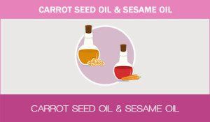 Carotte-graine d'huile et de sesame-oil