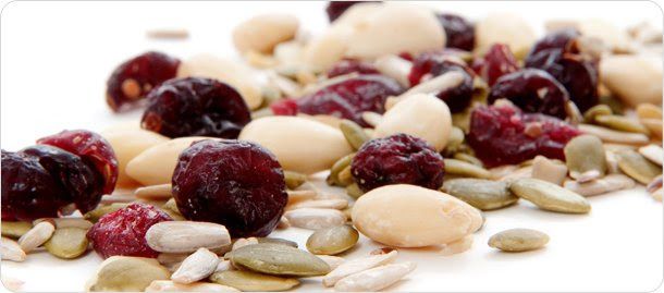 Les noix et les fruits secs de prendre du poids