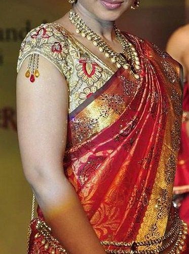 Conception chemisier Top pour pattu saris # 10