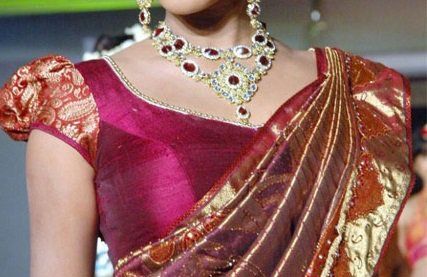 Conception chemisier Top pour pattu saris # 9