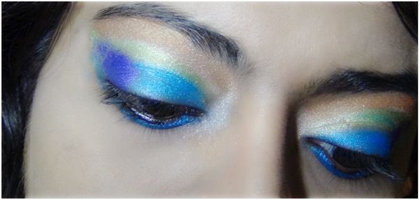 Maquillage des yeux Peacock 8