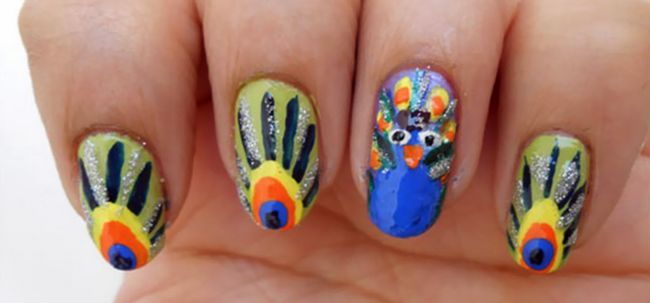 Peacock Nail Art Tutorial