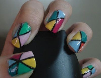 Stained Glass Nail Art