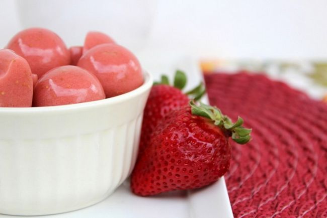 Crème de fraise collations gommeux