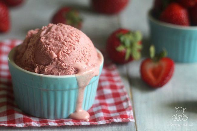 Glacée à la fraise à la crème recette