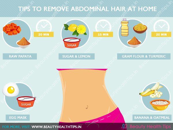 Conseils à enlever-abdominale-cheveux à la maison