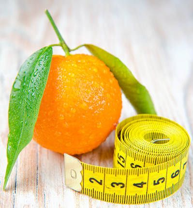 la perte de poids d'orange
