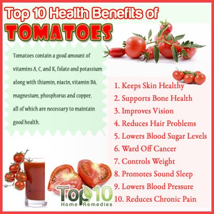 Top 10 des avantages pour la santé de tomates