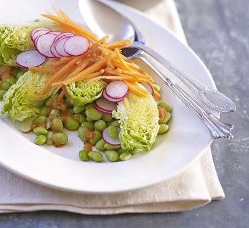 salade japonaise avec du gingembre vinaigrette soja