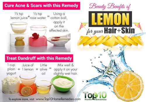 Top 10 des avantages de beauté de citron pour votre peau et les cheveux