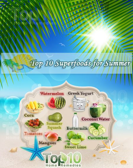 Top 10 superaliments pour l'été