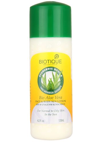 Biotique Bio Aloe Vera visages et corps crème solaire SPF 30