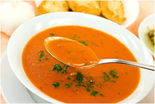 L'ail rôti et Tomato Soup