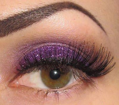 Glitter Purple Ombre Maquillage des yeux