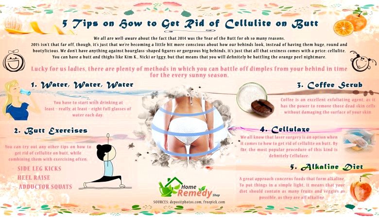 5 conseils sur la façon de se débarrasser de la cellulite sur les fesses