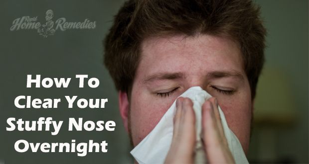 Comment se débarrasser d'un nez bouché nuit