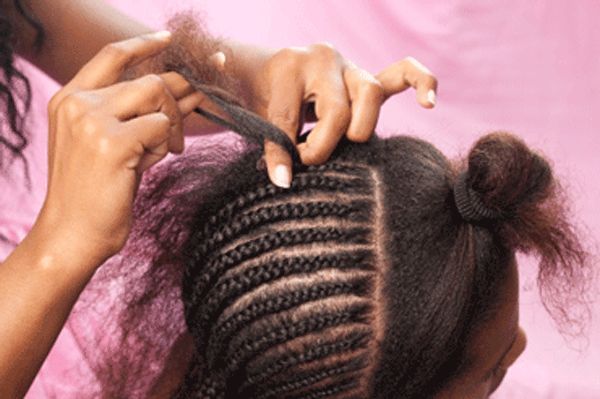 battage cheveux tressage de cheveux