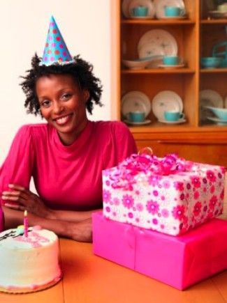 Femme noire anniversaire